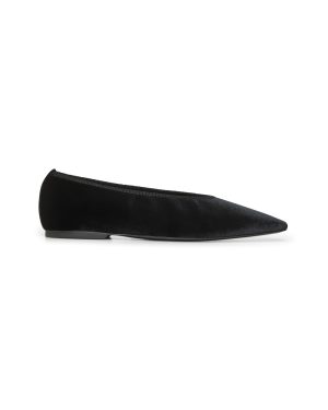 TOTEME | Black velvet Minimalist ballet flats | Women | 36