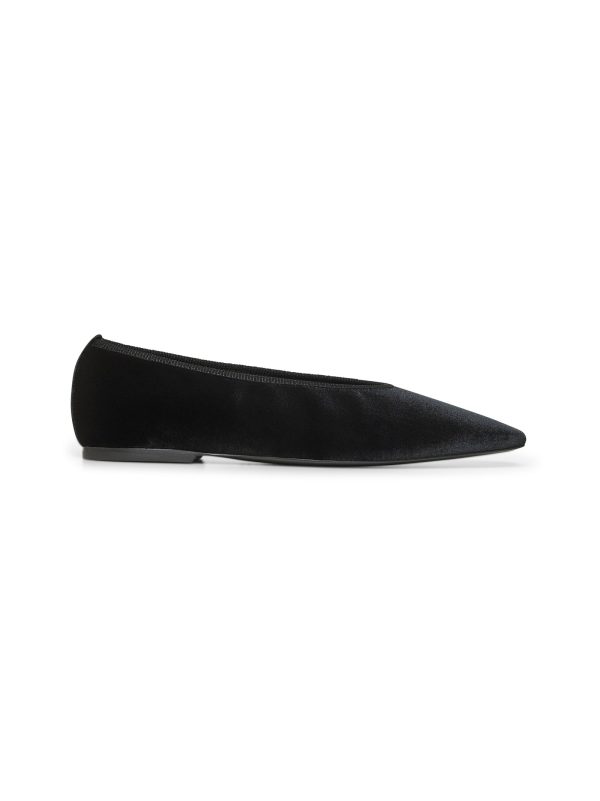 TOTEME | Black velvet Minimalist ballet flats | Women | 36