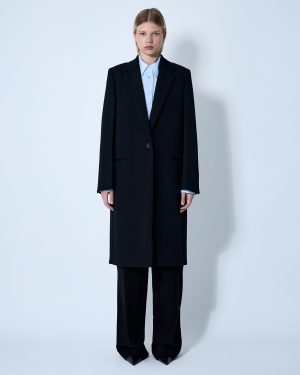 TOTEME Classic Tailored Coat - Woman Coats Black Eu - 36