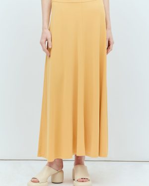 TOTEME Fluid Maxi Skirt - Woman Skirts Yellow L