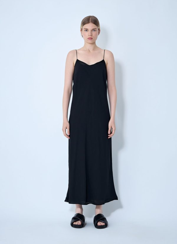TOTEME Satin Slip Dress - Woman Dresses Black Eu - 32