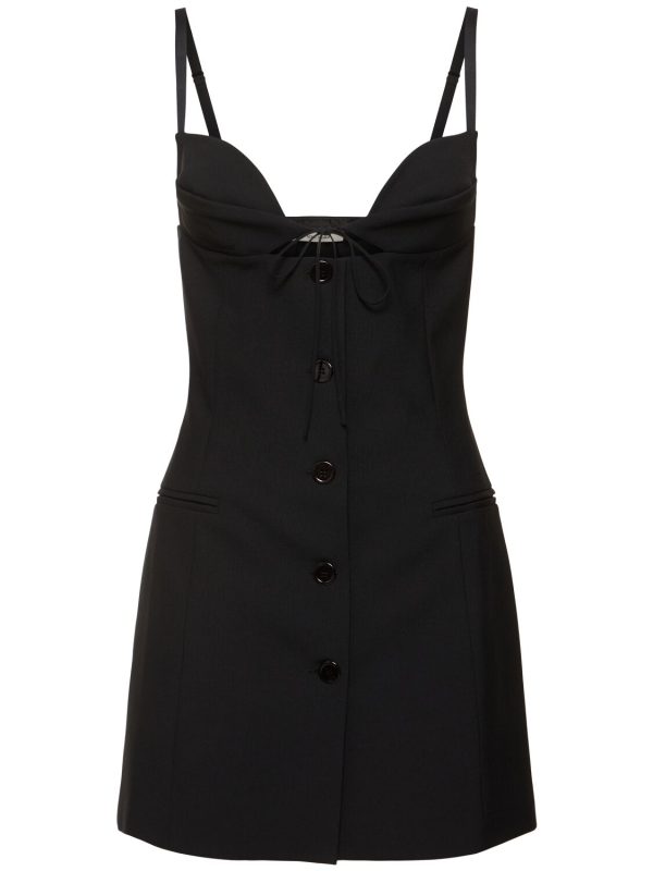 Tailored Buttoned Bra Dress