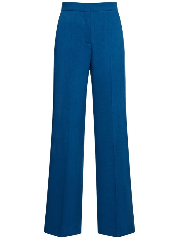 Tailored Draped Wide Pants