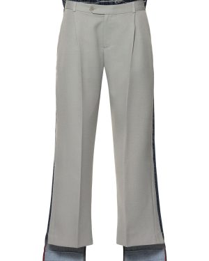 Tailored & Denim Wide Leg Pants