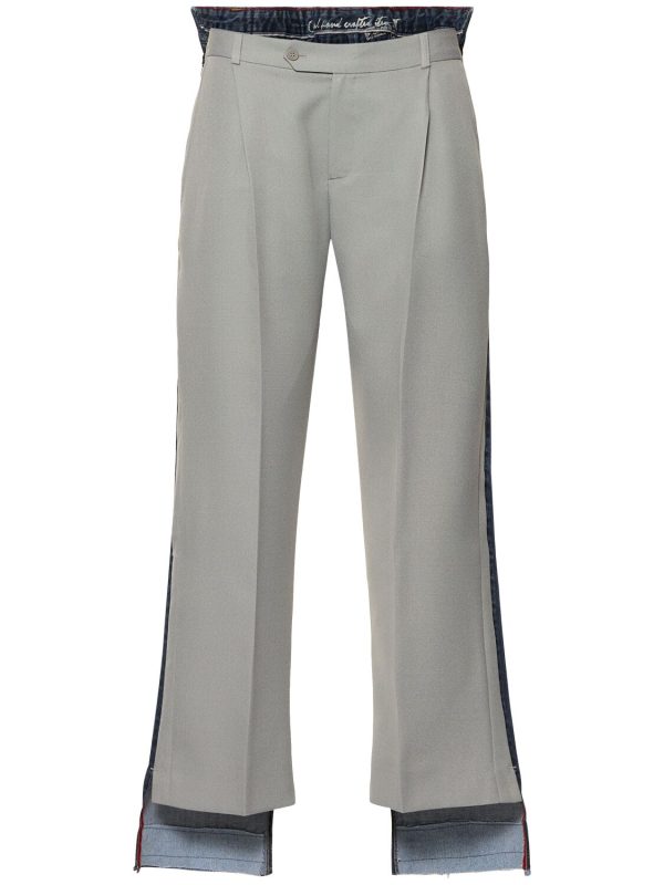 Tailored & Denim Wide Leg Pants