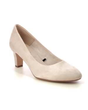 Tamaris Daenerys Ivory Womens Court Shoes 22418-41-418 in a Plain Textile in Size 40
