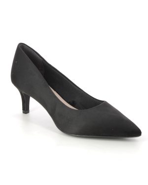 Tamaris Fatsa Black Womens Court Shoes 22413-20-001 in a Plain Textile in Size 40