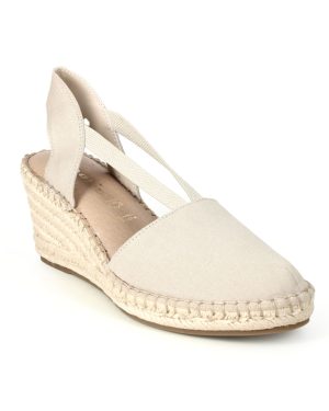 Tamaris Tremp Wedge Nude Womens Espadrilles 29603-20-251 in a Plain Textile in Size 41