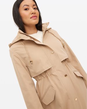 Tan Longline Raincoat