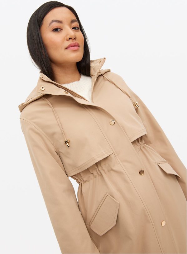 Tan Longline Raincoat