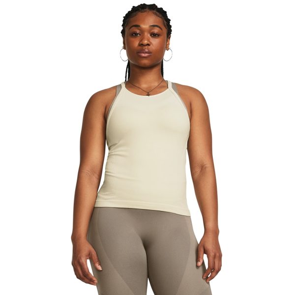 Tank top Under Armour Vanish Elite Seamless Tank Beige L