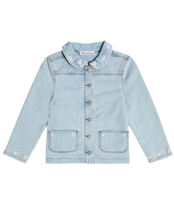 Tartine et Chocolat Embroidered denim jacket