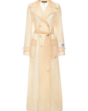 Tech Marquisette Belted Trench Coat