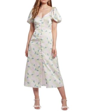 Ted Baker Ledaah Midi Tea Dress - Purple