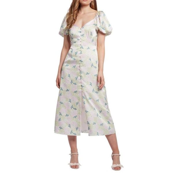 Ted Baker Ledaah Midi Tea Dress - Purple