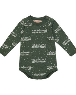 The Animals Observatory Baby Wasp logo cotton bodysuit