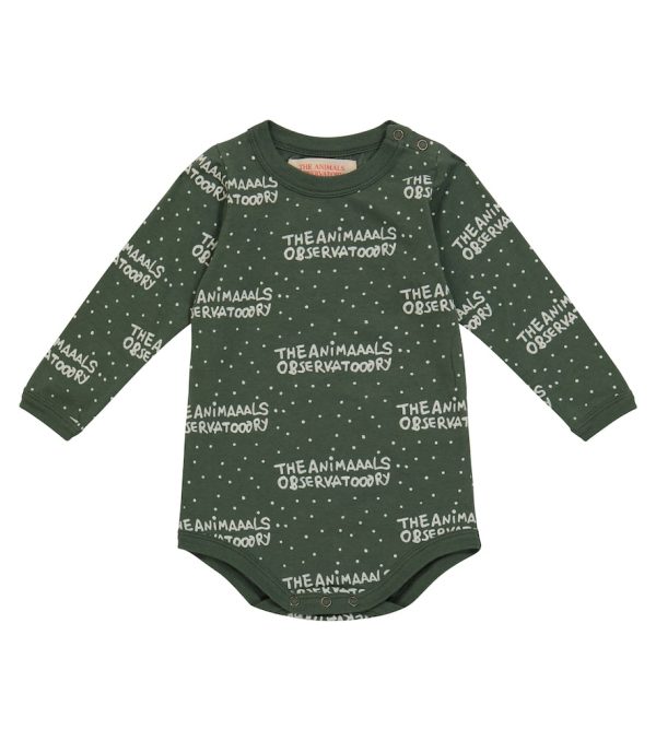 The Animals Observatory Baby Wasp logo cotton bodysuit