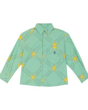 The Animals Observatory Wolf printed cotton shirt