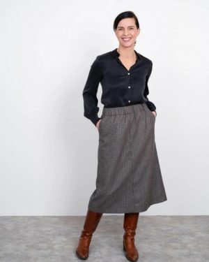 The Assembly Line Paper Sewing Pattern A Line Midi Skirt