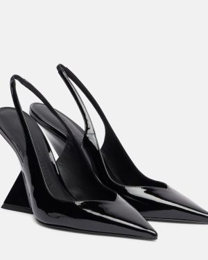 The Attico Cheope 105 leather slingback mules
