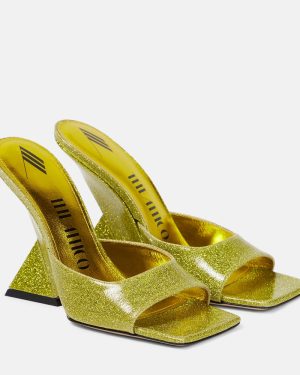 The Attico Cheope glitter mules