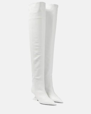 The Attico Cheope leather over-the-knee boots