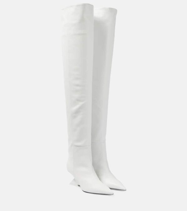 The Attico Cheope leather over-the-knee boots