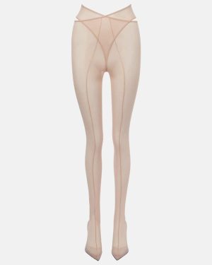 The Attico Cheopissima mesh over-the-knee boots