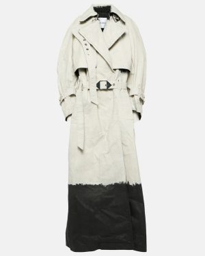 The Attico Coated denim trench coat