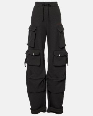 The Attico Cotton fleece cargo pants