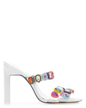 The Attico Embellished Pvc Nanci Mules