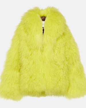 The Attico Faux fur cropped coat