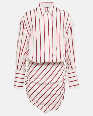 The Attico Hatty striped shirt dress