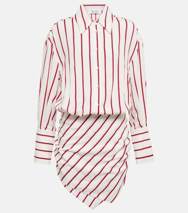 The Attico Hatty striped shirt dress