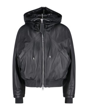 The Attico Maxi Hooded Bomber Jacket