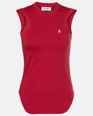 The Attico Reese cotton jersey tank top