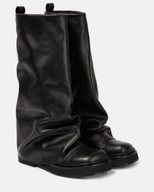 The Attico Robin leather combat boots