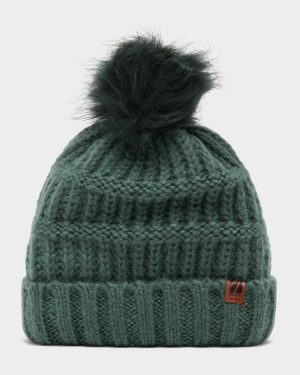 The Edge Womens Josie Bobble Hat Green, Green