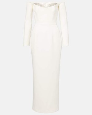 The New Arrivals Ilkyaz Ozel Bridal Farah embellished off-shoulder midi dress