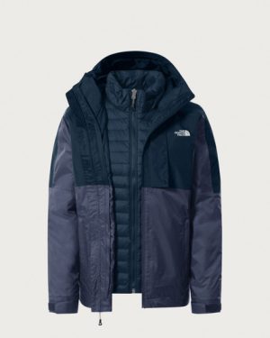The North Face Down Insulated Triclimate Parka Jacket - Shady Blue - XS