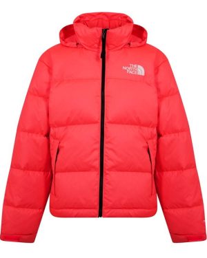 The North Face Hooded Nuptse Puffer Jacket - Pink