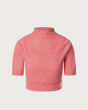 The North Face Vyrtue Crop Top - Horizon Red Heather - M