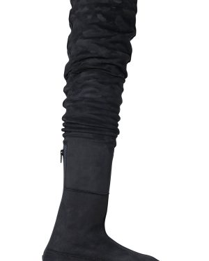 The Row - Awar Suede Over-The-Knee Boots - Black - IT 39 - Moda Operandi