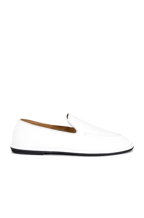 The Row Canal Loafers in Milk - White. Size 35.5 (also in 36, 36.5, 37, 37.5, 38, 41).