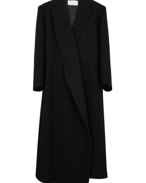 The Row Dhani Oversized Wool Coat - Black - S (UK8-10 / S)