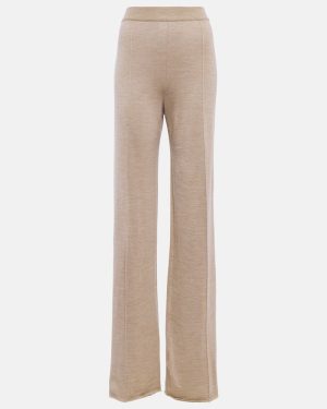 The Row Egle knitted wide-leg pants