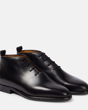 The Row Grant leather lace-up boots