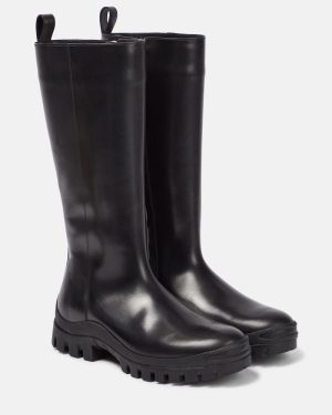The Row Greta leather rain boots