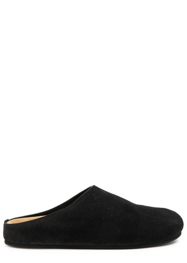 The Row Hugo Suede Mules - Black - 41 (IT41 / UK8)