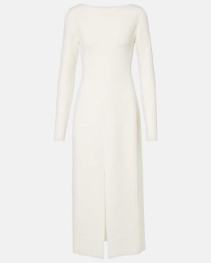 The Row Iragi knitted midi dress